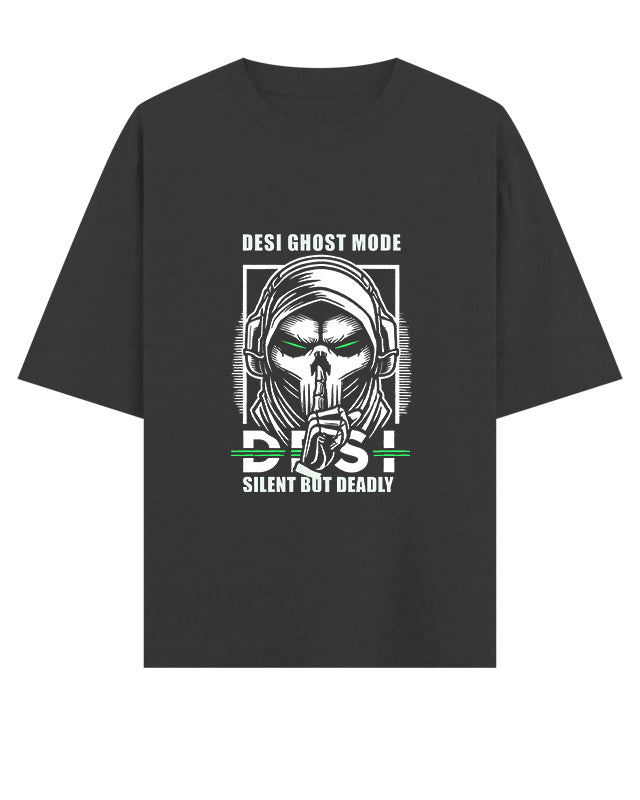 Desi Ghost Mode Oversized T-Shirt