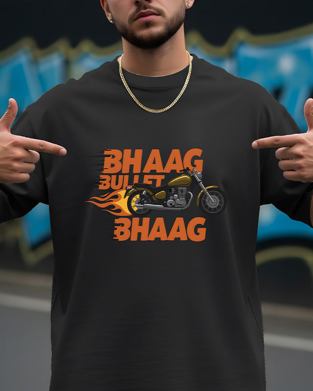 Bhag Bullet Bhag Oversized T-Shirt