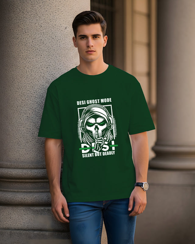 Desi Ghost Mode Oversized T-Shirt
