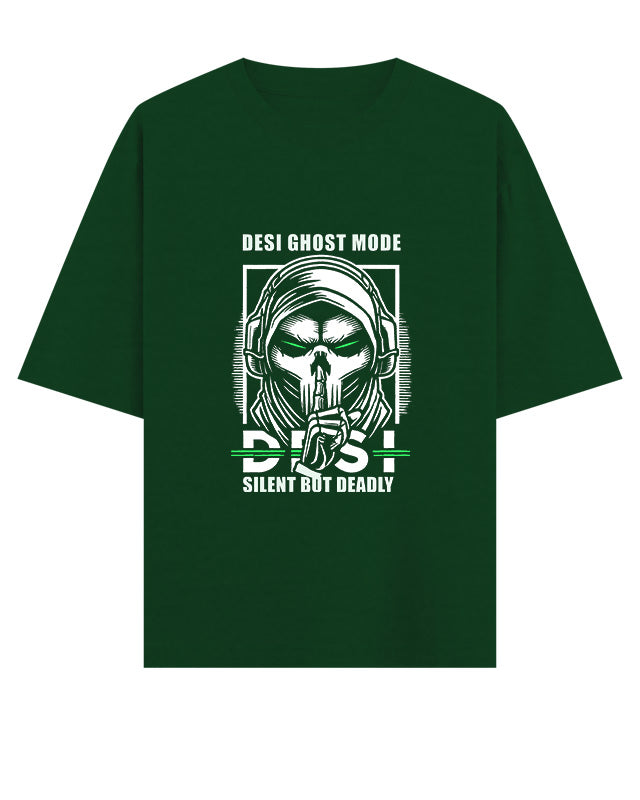 Desi Ghost Mode Oversized T-Shirt
