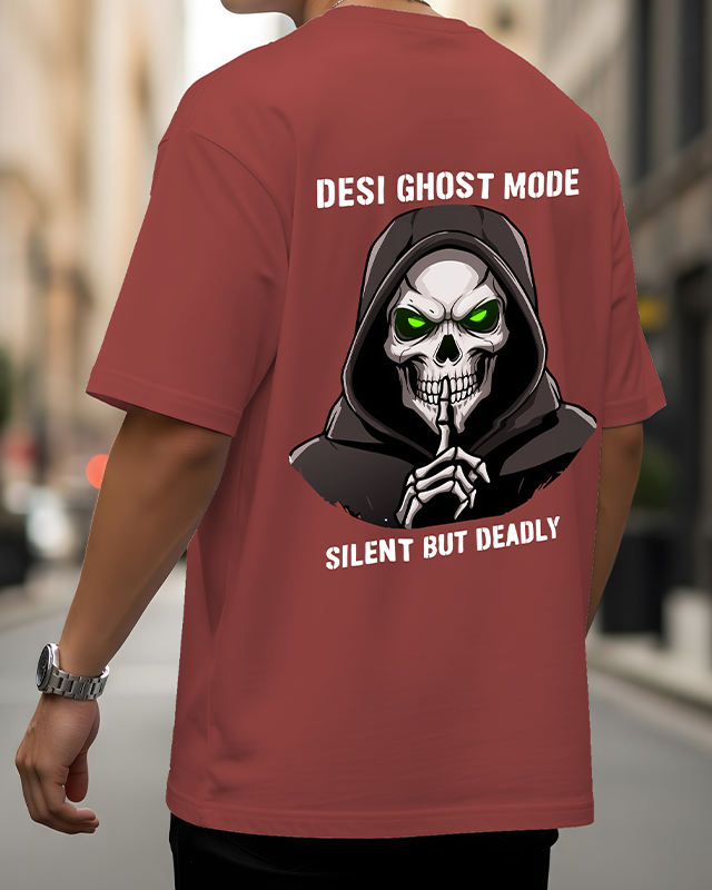 Skull Ghost Oversized T-Shirt