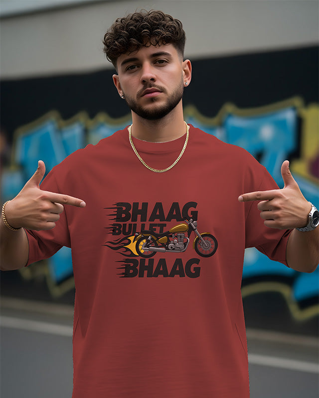 Bhag Bullet Bhag Oversized T-Shirt