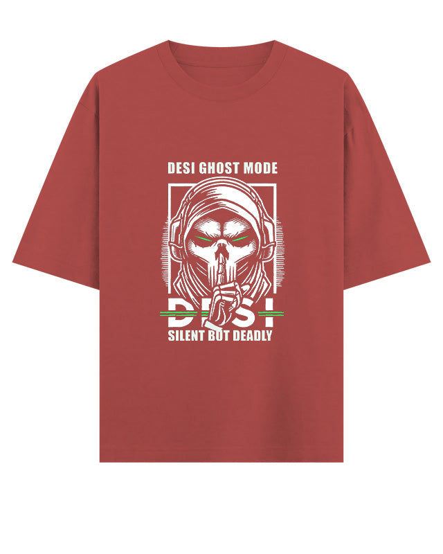 Desi Ghost Mode Oversized T-Shirt