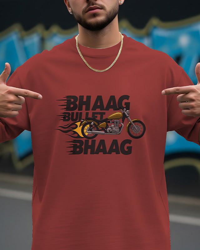 Bhag Bullet Bhag Oversized T-Shirt