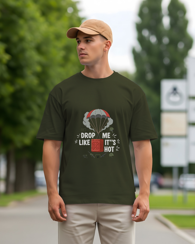 DROP ME LIKE IT'S HOT- Oversized T-Shirt