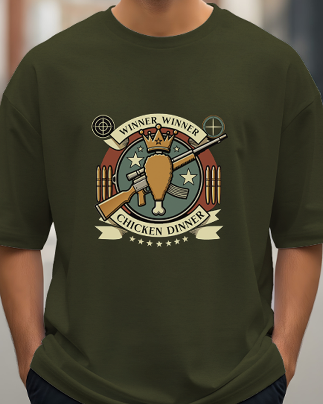 WINNER WINNER CHICKEN DINNER - Oversized T-Shirt