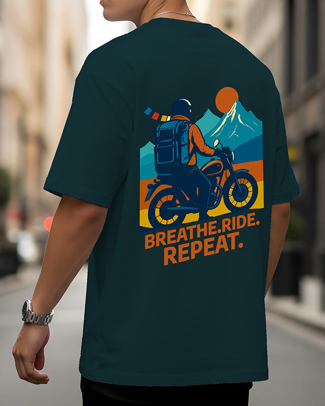 Breath Ride Repeat Men's Oversize T-Shirt