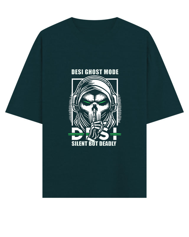 Desi Ghost Mode Oversized T-Shirt