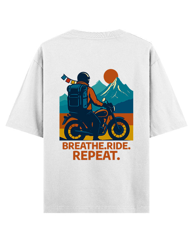 BREATHE RIDE REPEAT - Oversized T-Shirt