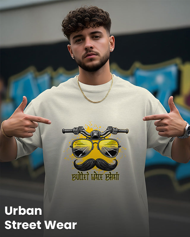 Oversized streetwear T-shirt in black