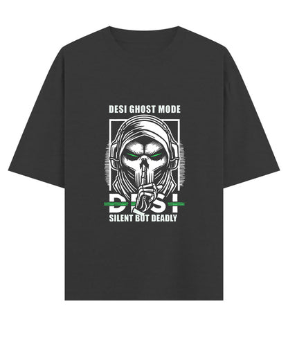 Desi Ghost Mode Oversized T-Shirt