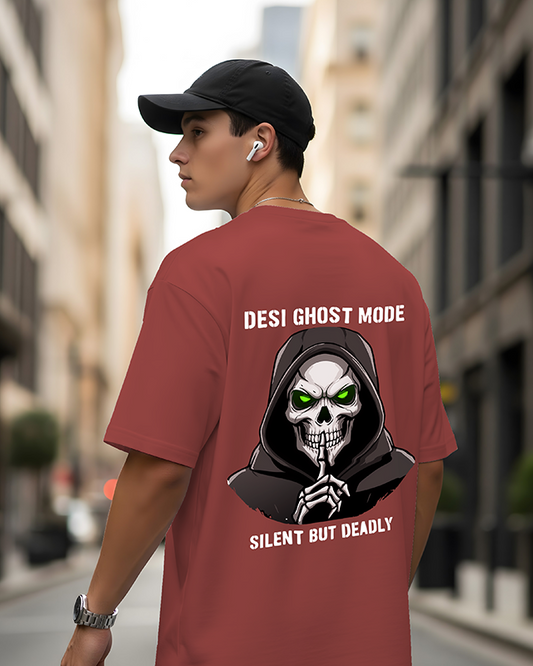 Skull Ghost Oversized T-Shirt