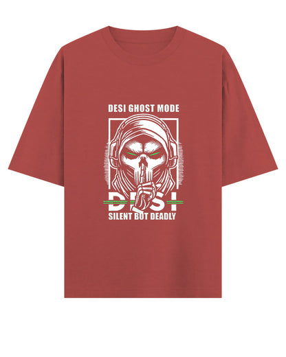 Desi Ghost Mode Oversized T-Shirt