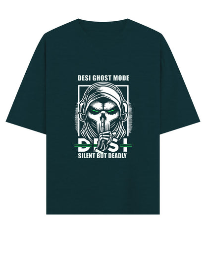 Desi Ghost Mode Oversized T-Shirt